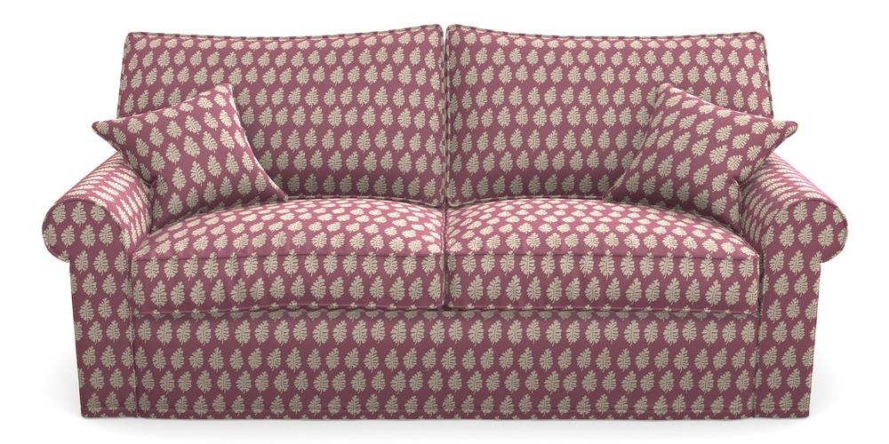 Product photograph of Upperton Sofa Bed 4 Seater Sofa Bed In Cloth 21 - Oak Leaf - Cassis from Sofas and Stuff Limited