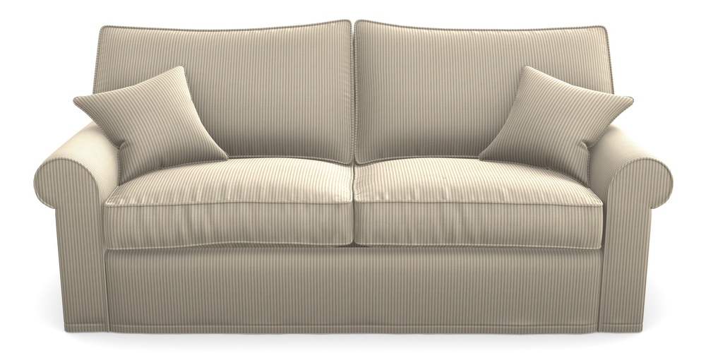 Product photograph of Upperton Sofa Bed 4 Seater Sofa Bed In Cloth 21 - Simple Stripe - Beech from Sofas and Stuff Limited
