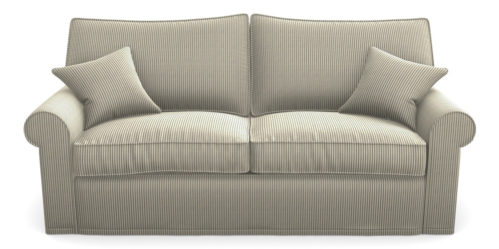 Product photograph of Upperton Sofa Bed 4 Seater Sofa Bed In Cloth 21 - Simple Stripe - Bilberry from Sofas and Stuff Limited