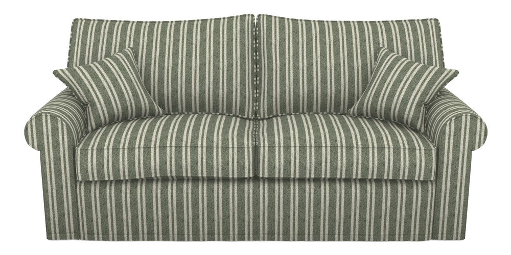 Product photograph of Upperton Sofa Bed 4 Seater Sofa Bed In Cloth 22 - Barcode - Courgette from Sofas and Stuff Limited
