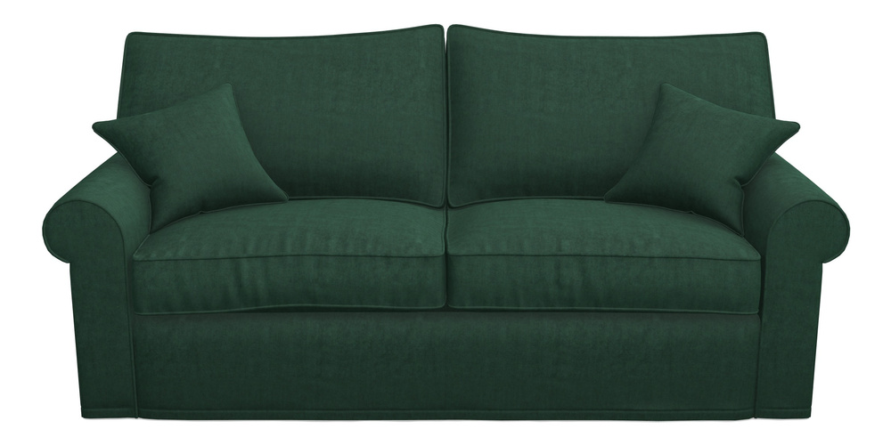 Product photograph of Upperton Sofa Bed 4 Seater Sofa Bed In Clever Tough And Eco Velvet - Pine from Sofas and Stuff Limited