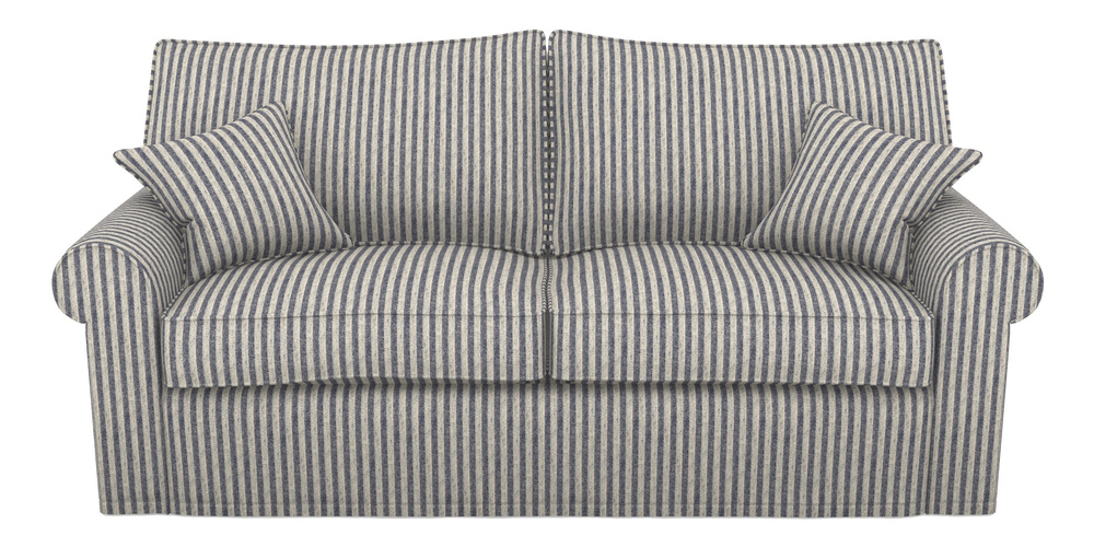 Product photograph of Upperton Sofa Bed 4 Seater Sofa Bed In Cloth 22 - Pinstripe - Deep Water from Sofas and Stuff Limited