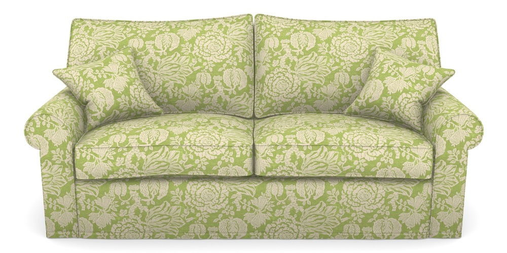 Product photograph of Upperton Sofa Bed 4 Seater Sofa Bed In V A Brompton Collection - Flowering Kale - Lime from Sofas and Stuff Limited