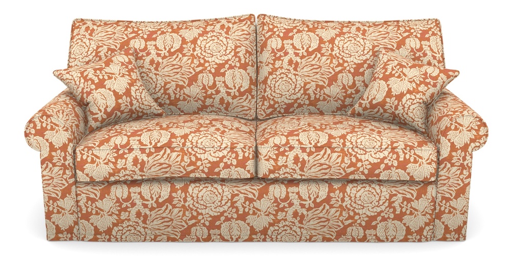 Product photograph of Upperton Sofa Bed 4 Seater Sofa Bed In V A Brompton Collection - Flowering Kale - Terracotta from Sofas and Stuff Limited