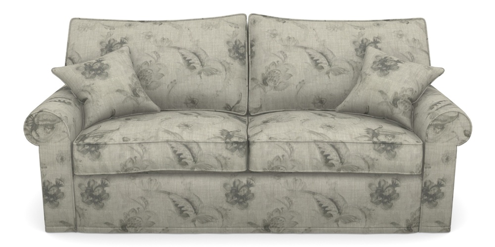 Product photograph of Upperton Sofa Bed 4 Seater Sofa Bed In Floral Linen - Lela Mystery Oat Sepia from Sofas and Stuff Limited