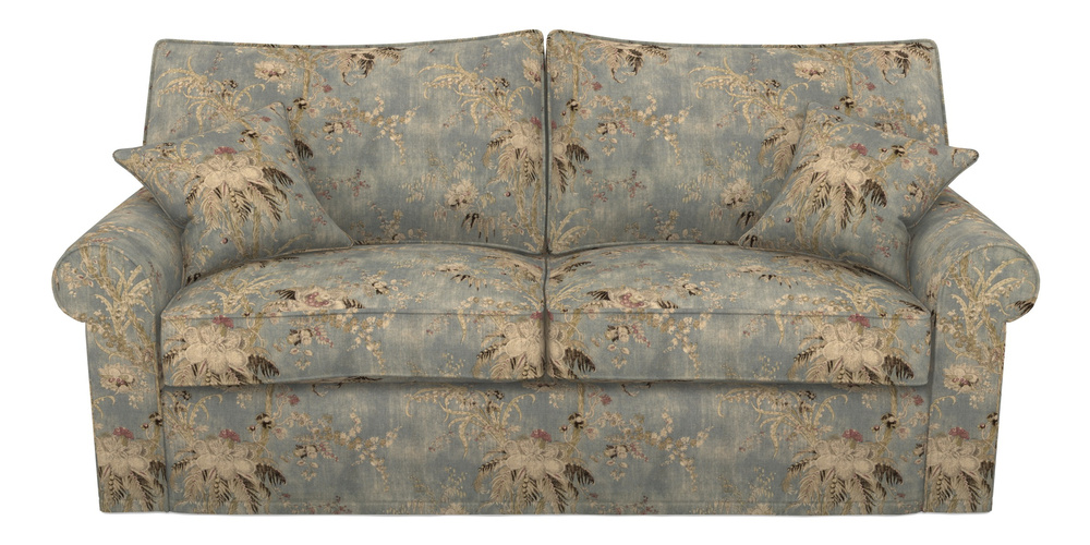 Product photograph of Upperton Sofa Bed 4 Seater Sofa Bed In Floral Linen - Zefferino Danish Girl from Sofas and Stuff Limited