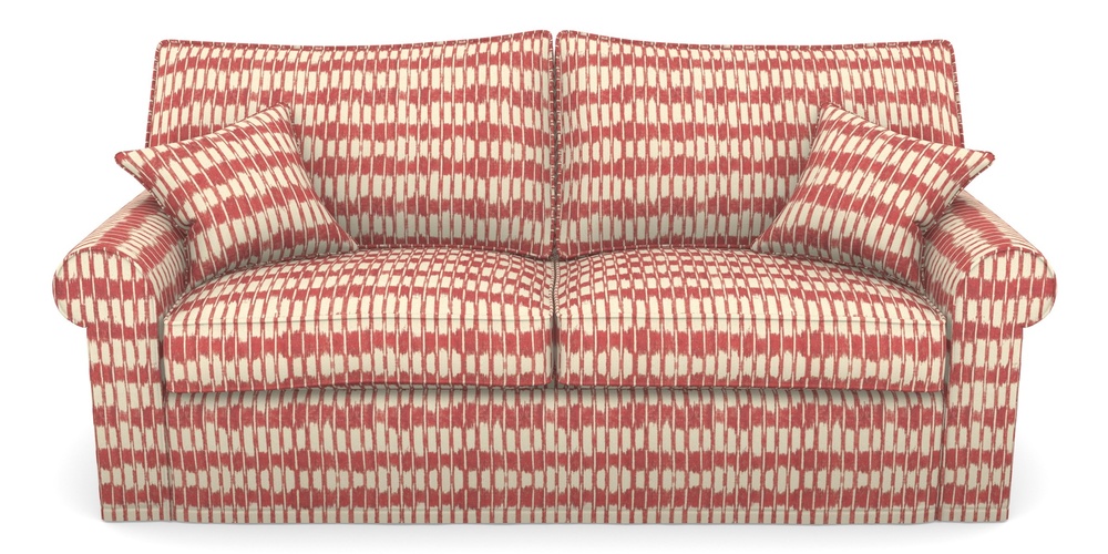 Product photograph of Upperton Sofa Bed 4 Seater Sofa Bed In V A Brompton Collection - Ikat - Chilli from Sofas and Stuff Limited