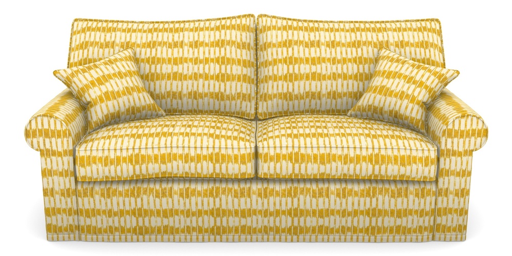 Product photograph of Upperton Sofa Bed 4 Seater Sofa Bed In V A Brompton Collection - Ikat - Corn from Sofas and Stuff Limited