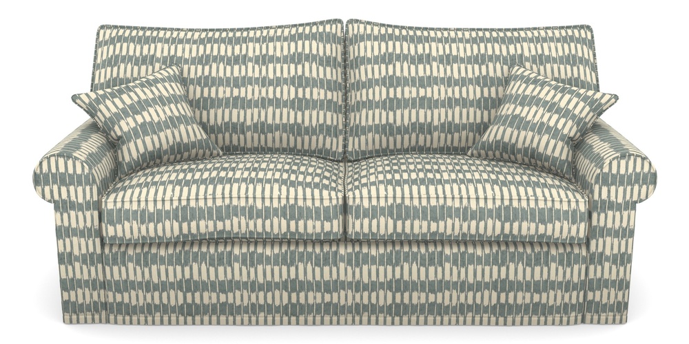 Product photograph of Upperton Sofa Bed 4 Seater Sofa Bed In V A Brompton Collection - Ikat - Pebble from Sofas and Stuff Limited