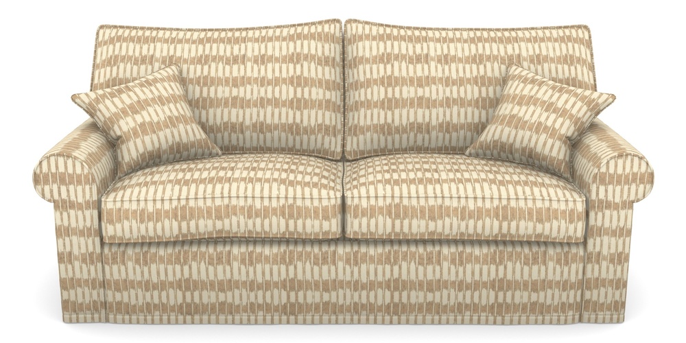 Product photograph of Upperton Sofa Bed 4 Seater Sofa Bed In V A Brompton Collection - Ikat - Assam Tea from Sofas and Stuff Limited