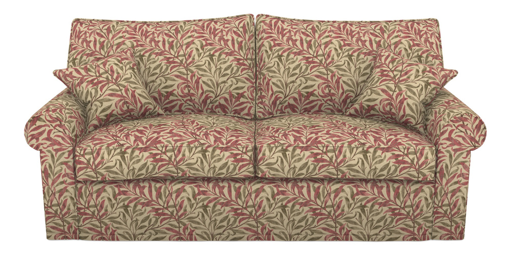 Product photograph of Upperton Sofa Bed 4 Seater Sofa Bed In V A Drawn From Nature - Willow Bough Large - Red from Sofas and Stuff Limited