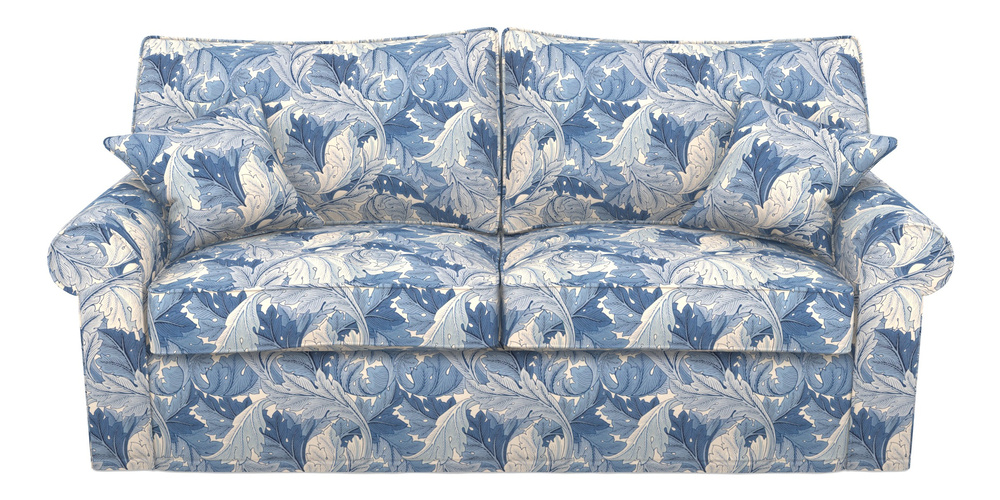 Product photograph of Upperton Sofa Bed 4 Seater Sofa Bed In William Morris Collection - Acanthus - Woad from Sofas and Stuff Limited