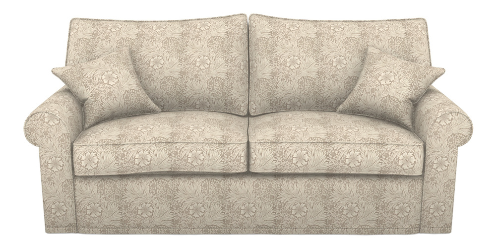 Product photograph of Upperton Sofa Bed 4 Seater Sofa Bed In William Morris Collection - Marigold - Linen Ivory from Sofas and Stuff Limited