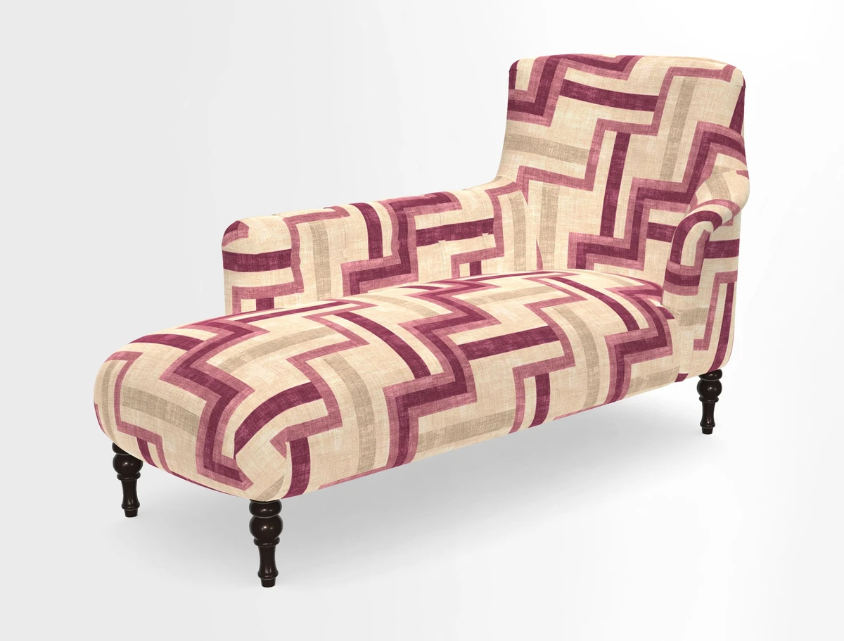 Anglesey LHF Chaise in in J Brown Paolo Lava