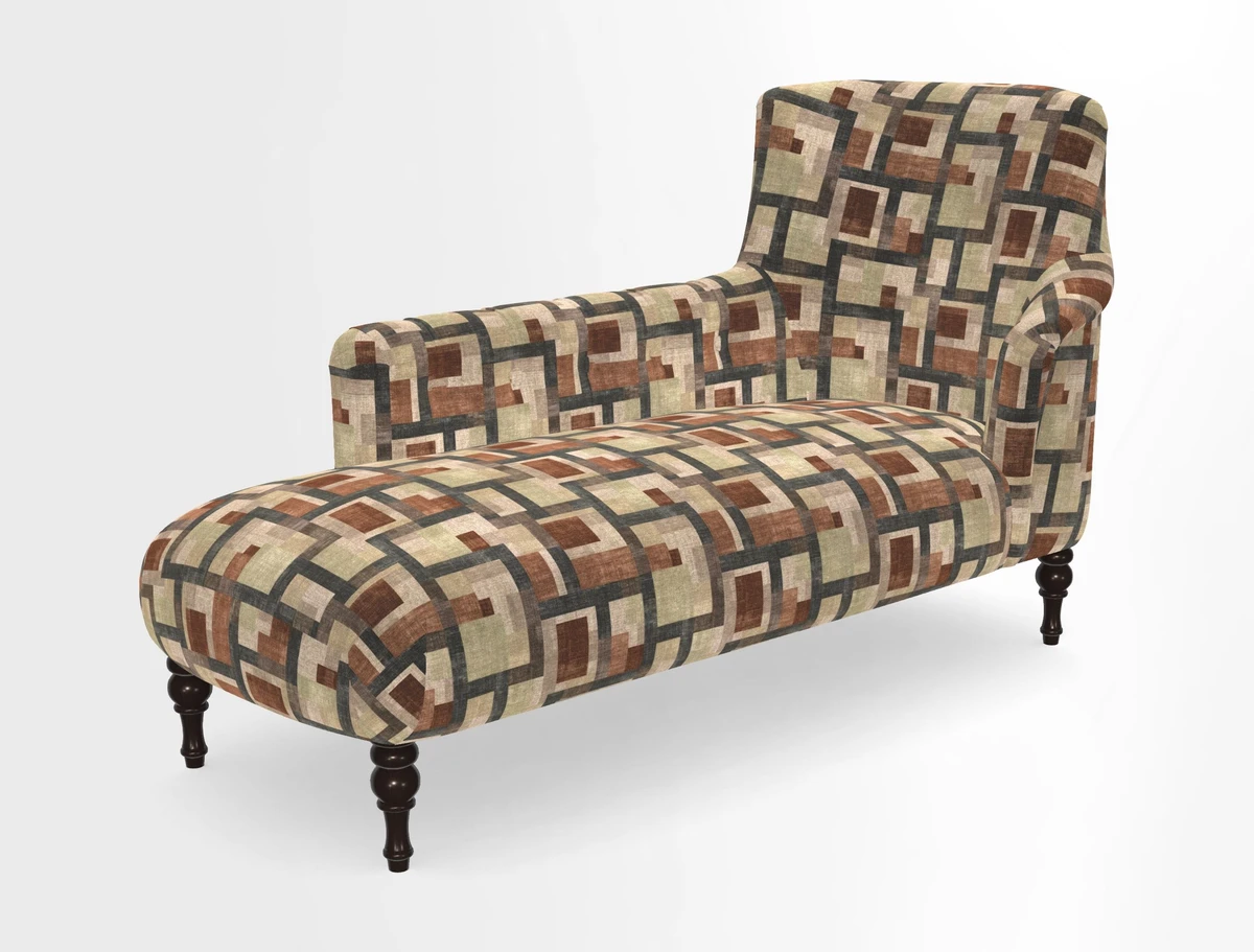 Anglesey LHF Chaise in in J Brown Paolo Lava