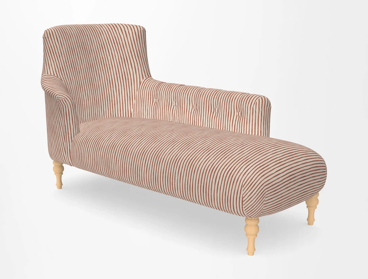 Anglesey RHF Chaise in in J Brown Paolo Lava