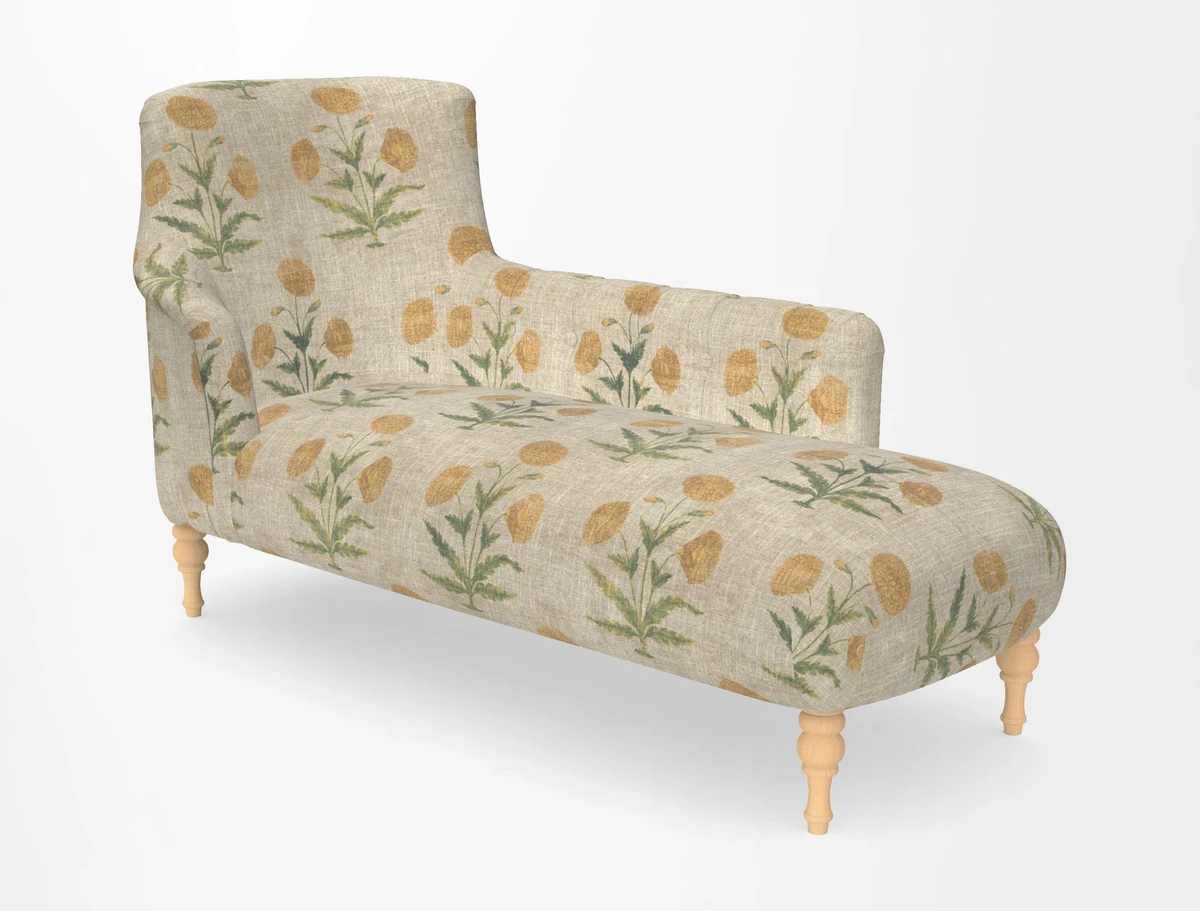 Anglesey RHF Chaise in in J Brown Paolo Lava