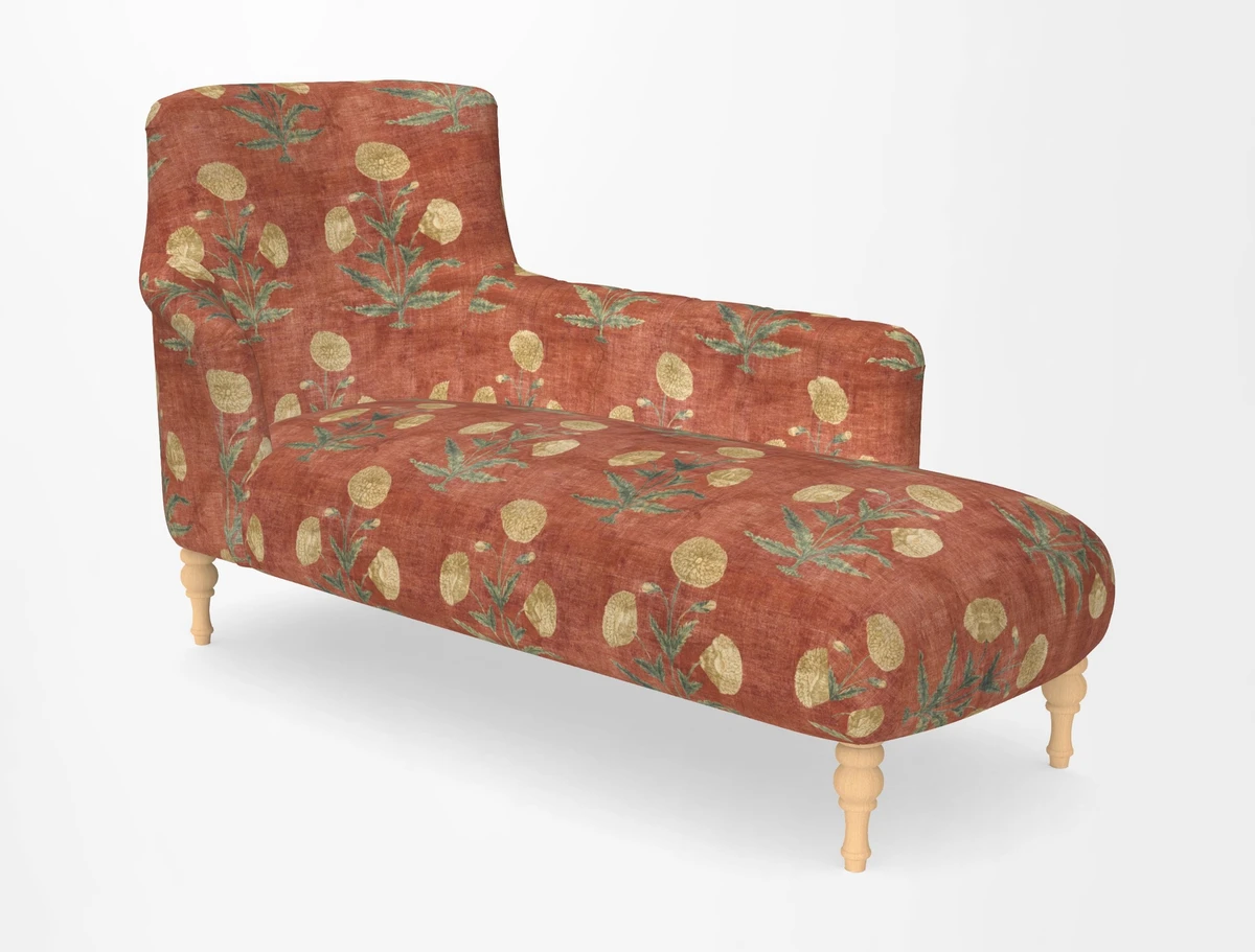 Anglesey RHF Chaise in in J Brown Paolo Lava