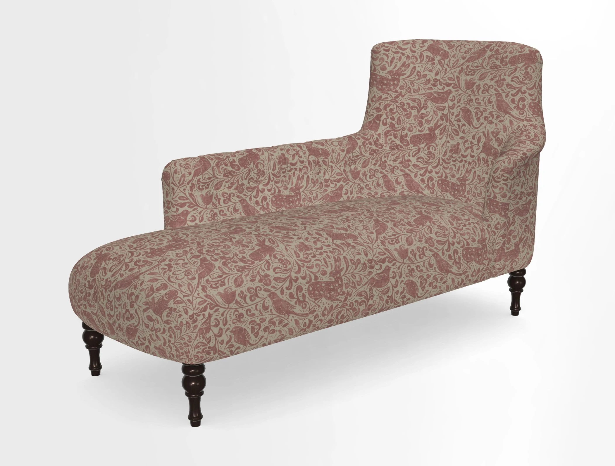 Anglesey LHF Chaise in in J Brown Paolo Lava