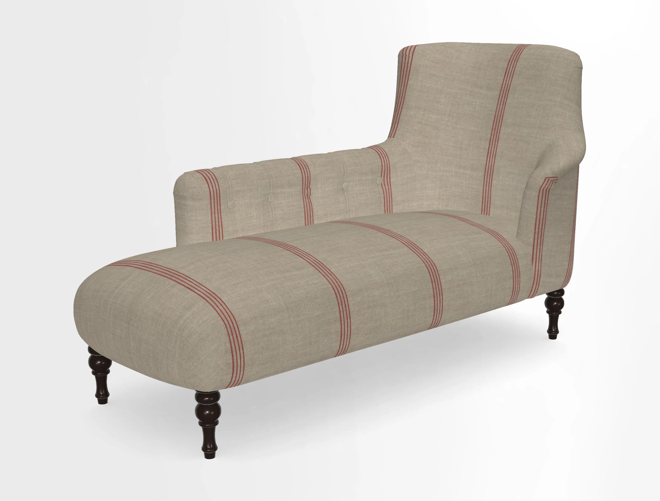 Anglesey LHF Chaise in in J Brown Paolo Lava