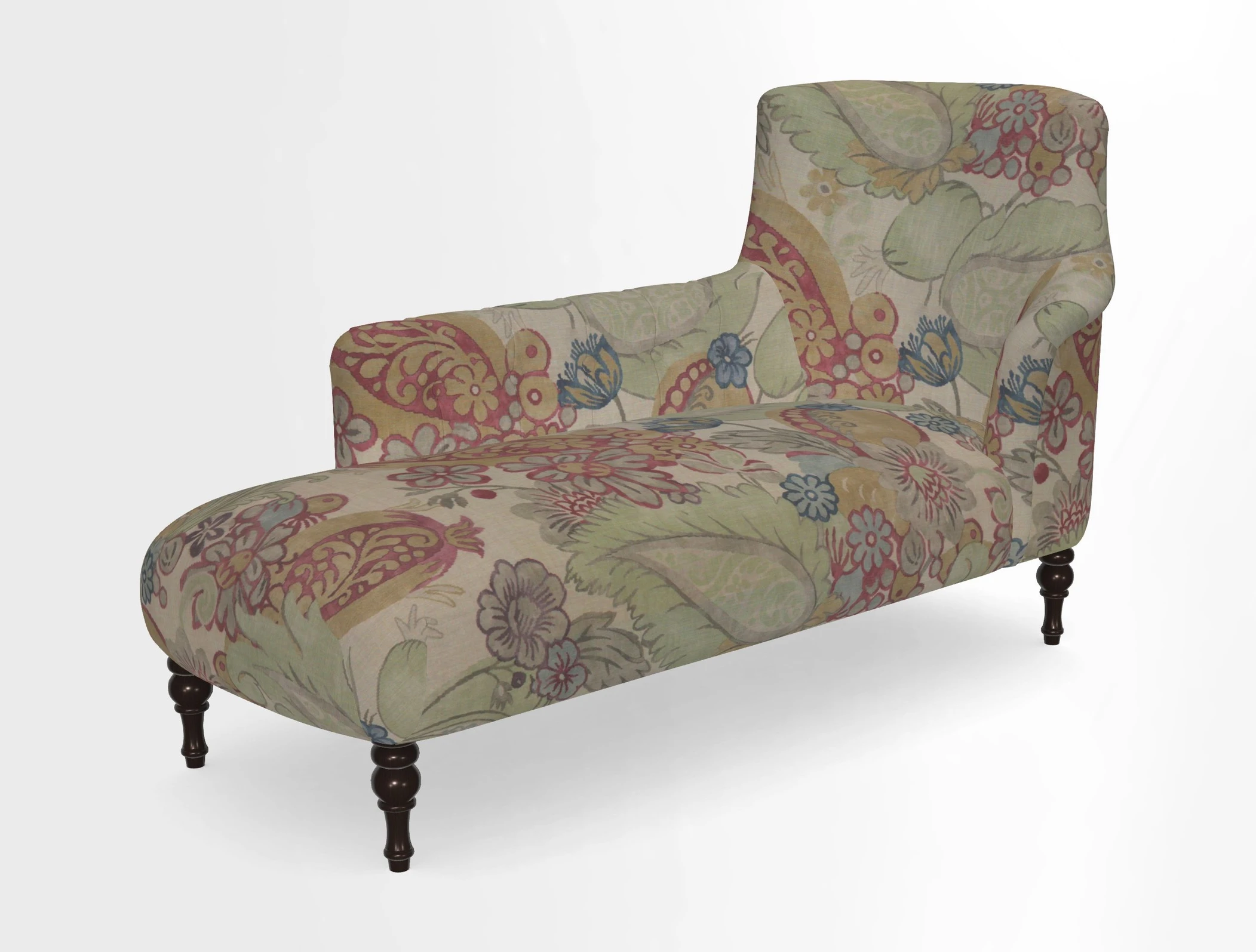 Anglesey LHF Chaise in in J Brown Paolo Lava