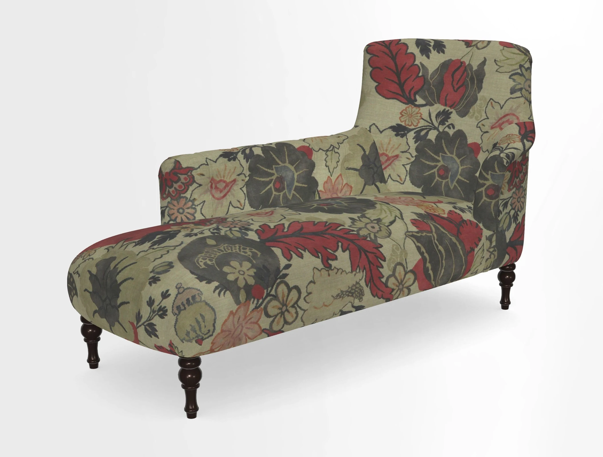 Anglesey LHF Chaise in in J Brown Paolo Lava