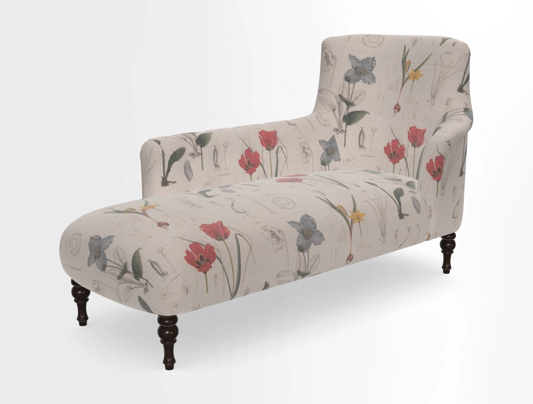 Anglesey LHF Chaise in in J Brown Paolo Lava