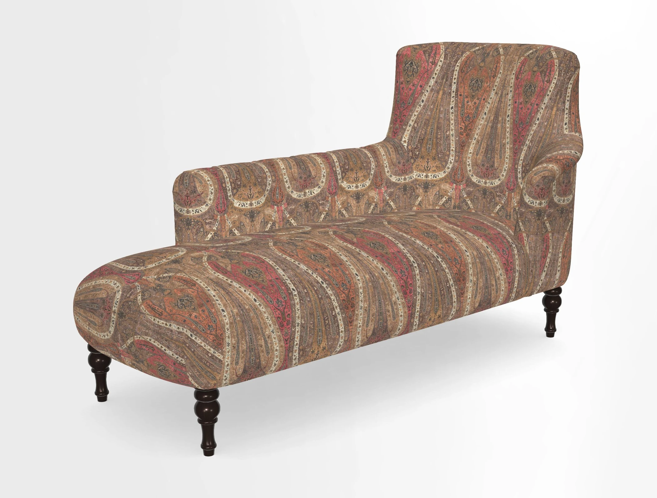 Anglesey LHF Chaise in in J Brown Paolo Lava