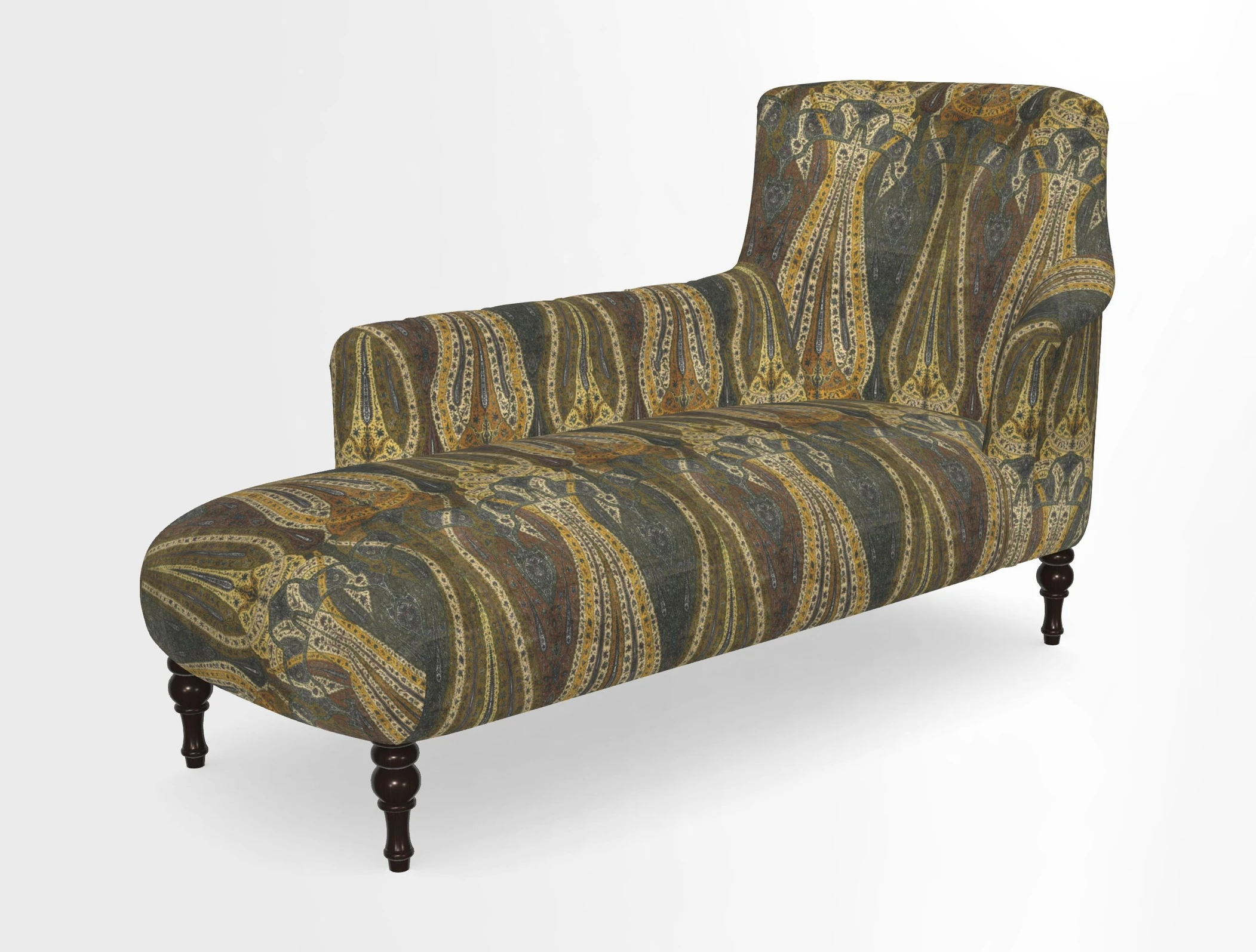 Anglesey LHF Chaise in in J Brown Paolo Lava