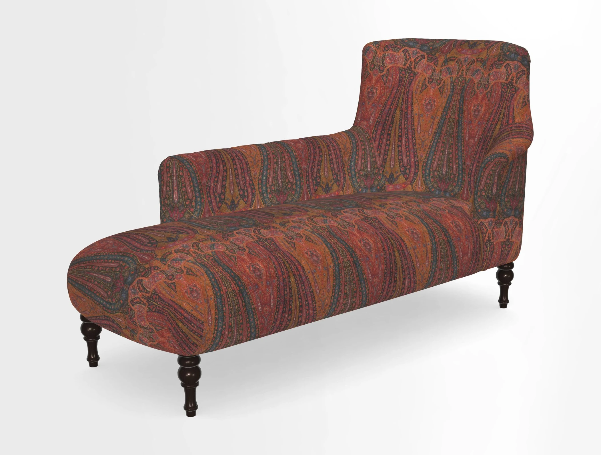 Anglesey LHF Chaise in in J Brown Paolo Lava