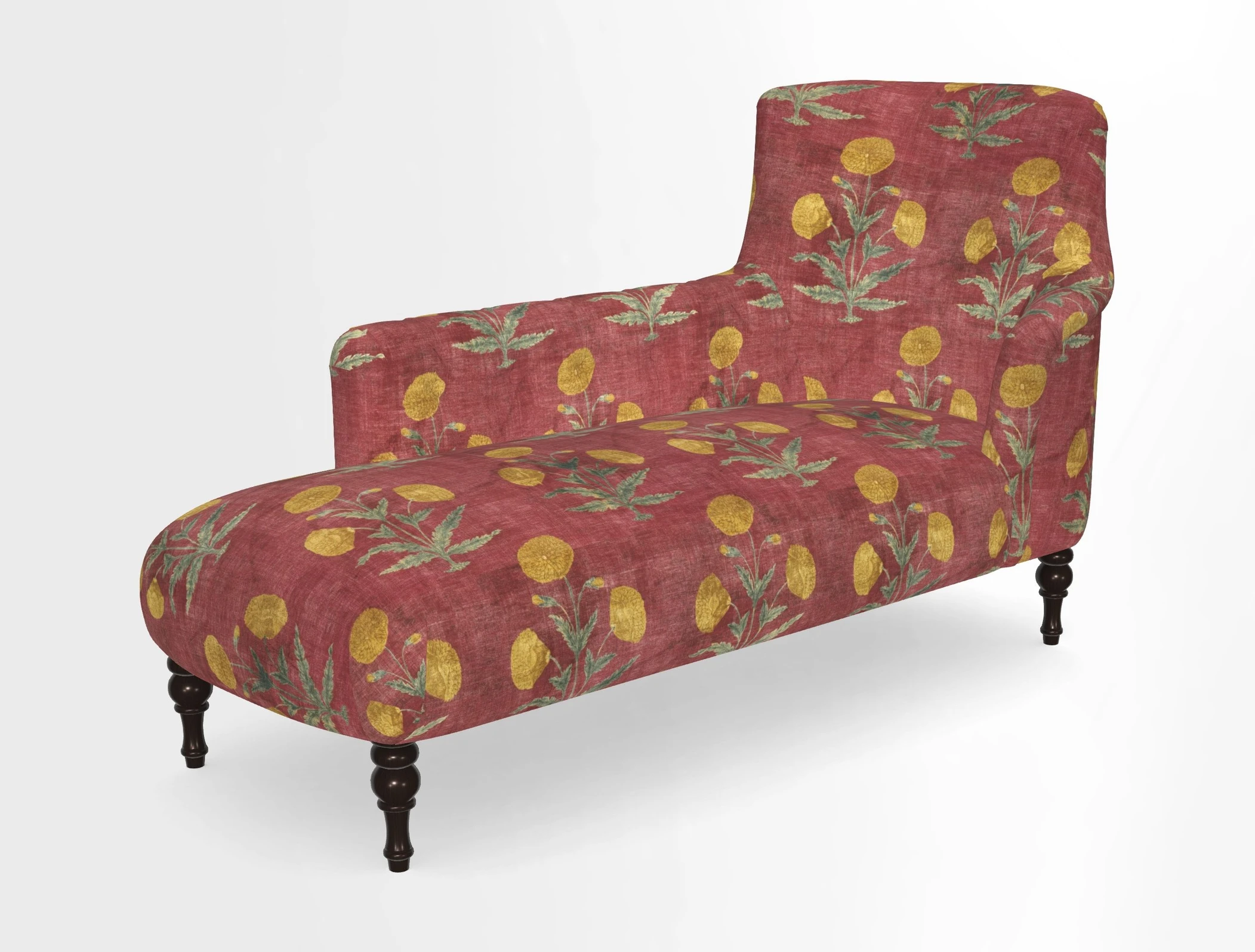 Anglesey LHF Chaise in in J Brown Paolo Lava
