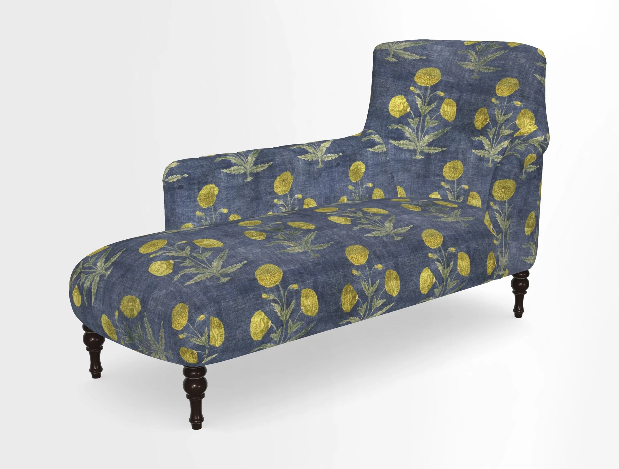 Anglesey LHF Chaise in in J Brown Paolo Lava