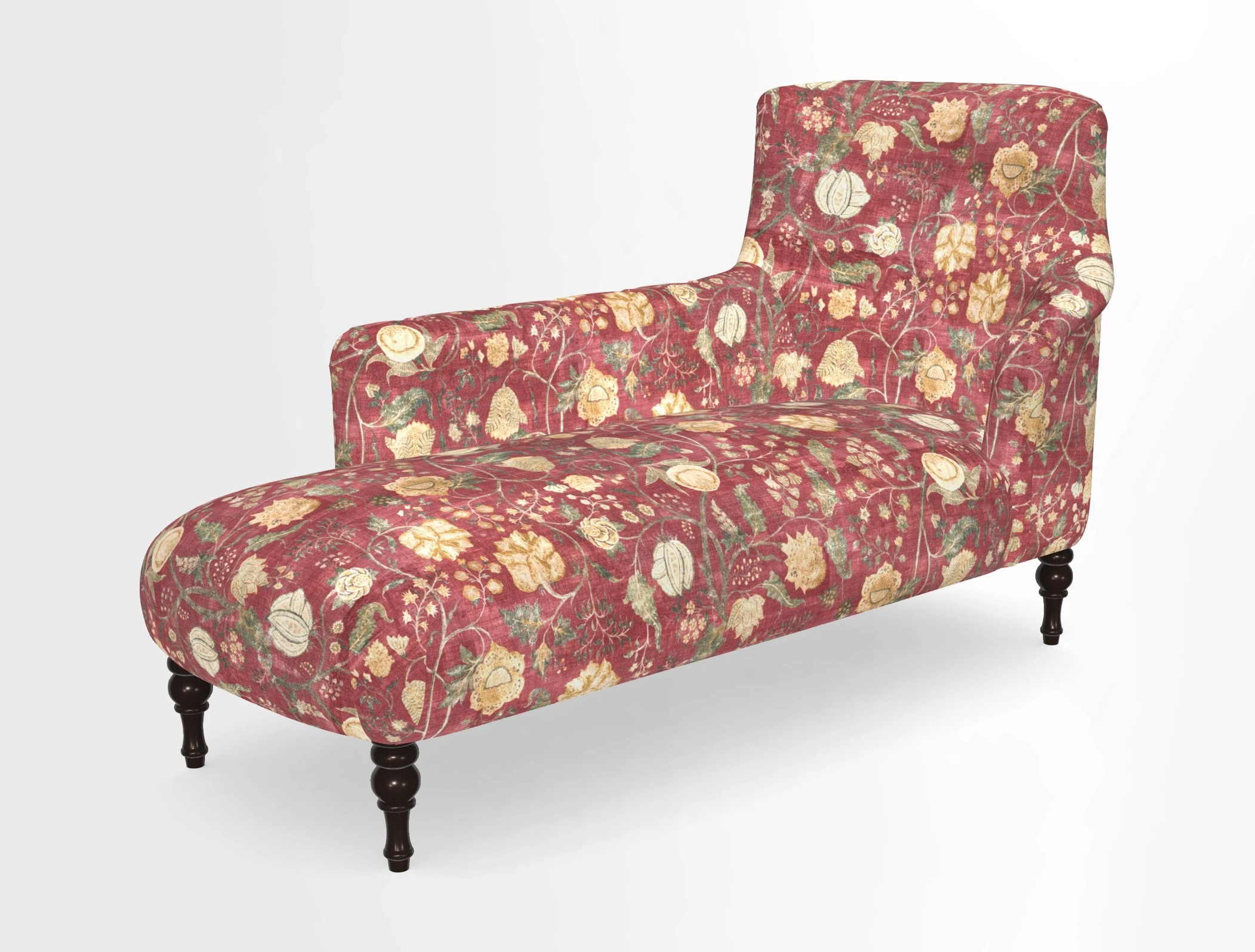 Anglesey LHF Chaise in in J Brown Paolo Lava