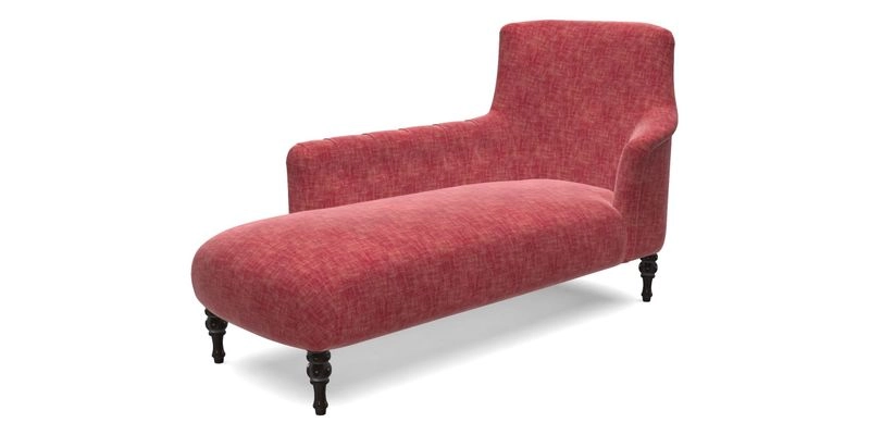 Anglesey LHF Chaise in RHS Gertrude Jekyll linen Cotton Blend Navy 