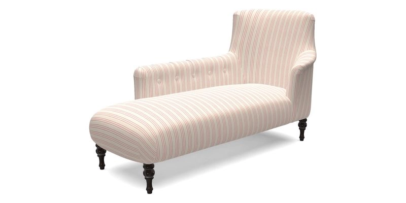 Anglesey LHF Chaise in RHS Gertrude Jekyll linen Cotton Blend Navy 