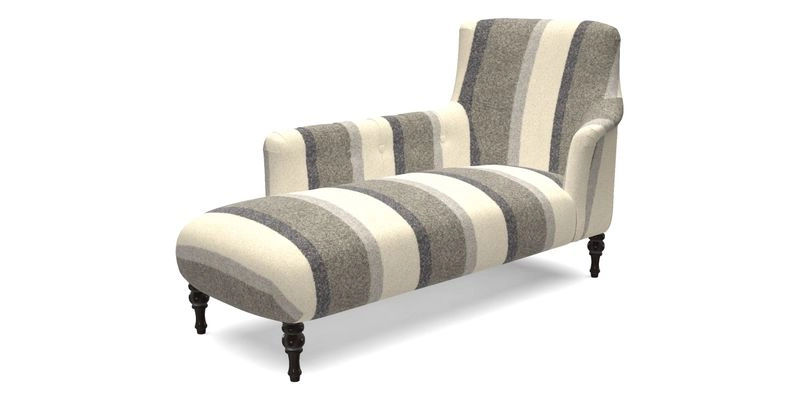 Anglesey LHF Chaise in RHS Gertrude Jekyll linen Cotton Blend Navy 