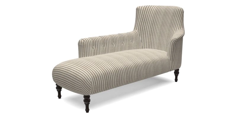 Anglesey LHF Chaise in RHS Gertrude Jekyll linen Cotton Blend Navy 