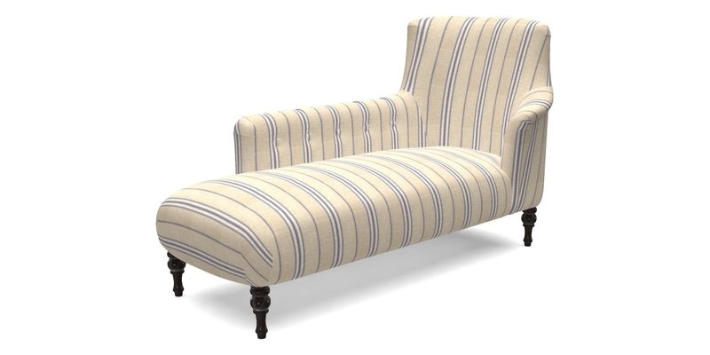 Anglesey LHF Chaise in RHS Gertrude Jekyll linen Cotton Blend Navy  Anglesey LHF Chaise in RHS Gertrude Jekyll linen Cotton Blend Navy