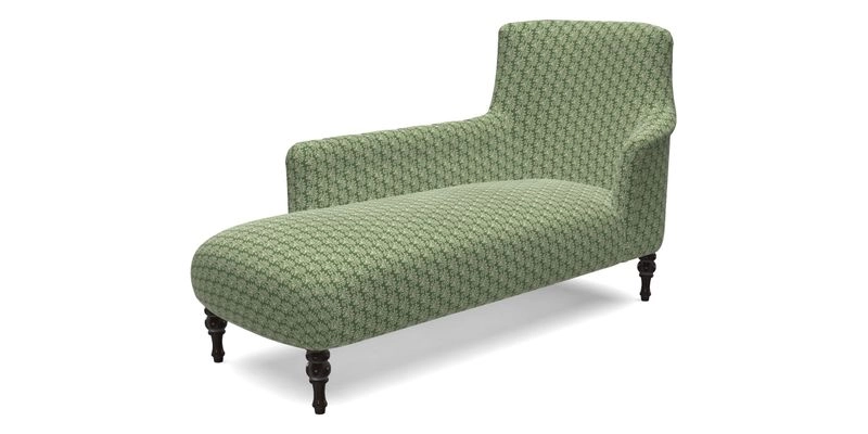 Anglesey LHF Chaise in RHS Gertrude Jekyll linen Cotton Blend Navy 