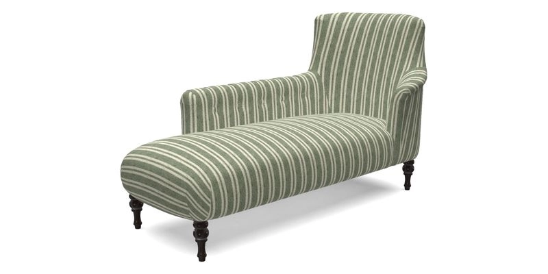 Anglesey LHF Chaise in RHS Gertrude Jekyll linen Cotton Blend Navy 