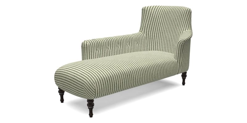 Anglesey LHF Chaise in RHS Gertrude Jekyll linen Cotton Blend Navy 