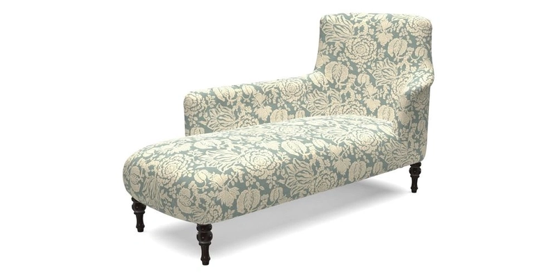 Anglesey LHF Chaise in RHS Gertrude Jekyll linen Cotton Blend Navy 