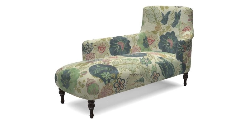 Anglesey LHF Chaise in RHS Gertrude Jekyll linen Cotton Blend Navy  Anglesey LHF Chaise in RHS Gertrude Jekyll linen Cotton Blend Navy