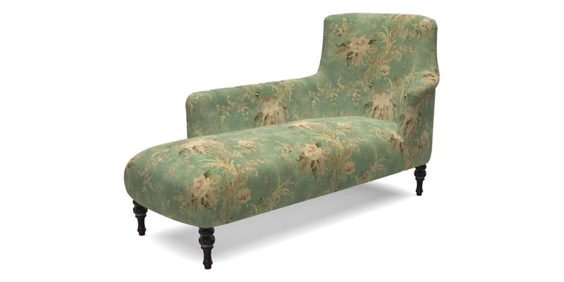 Anglesey LHF Chaise in RHS Gertrude Jekyll linen Cotton Blend Navy  Anglesey LHF Chaise in RHS Gertrude Jekyll linen Cotton Blend Navy
