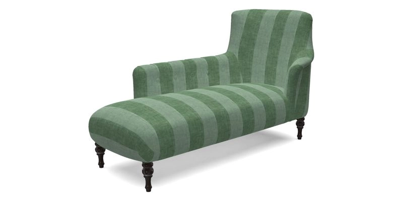 Anglesey LHF Chaise in RHS Gertrude Jekyll linen Cotton Blend Navy 