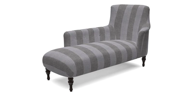 Anglesey LHF Chaise in RHS Gertrude Jekyll linen Cotton Blend Navy 
