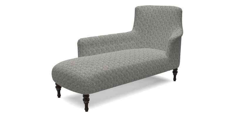 Anglesey LHF Chaise in RHS Gertrude Jekyll linen Cotton Blend Navy 