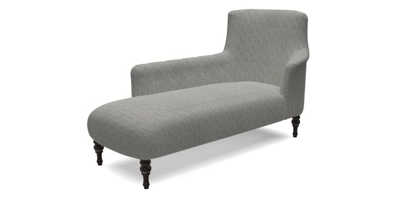 Anglesey LHF Chaise in RHS Gertrude Jekyll linen Cotton Blend Navy 