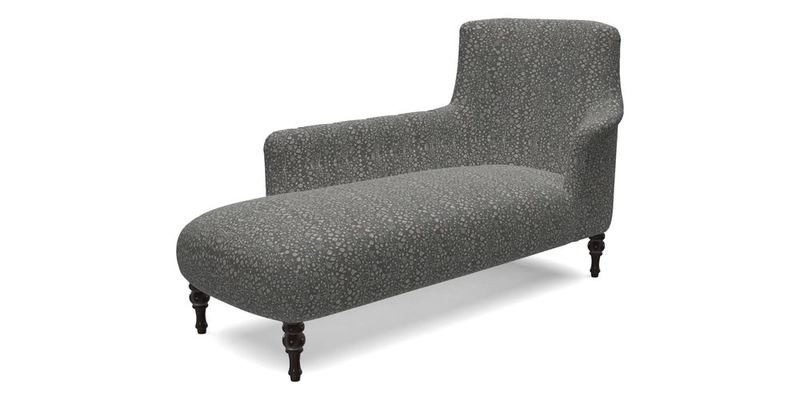 Anglesey LHF Chaise in RHS Gertrude Jekyll linen Cotton Blend Navy 