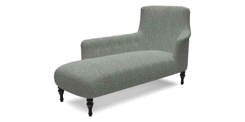 Anglesey LHF Chaise in RHS Gertrude Jekyll linen Cotton Blend Navy 